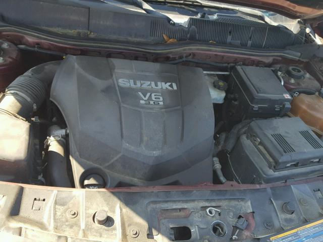 2S3DB217776127897 - 2007 SUZUKI XL7 BURGUNDY photo 7