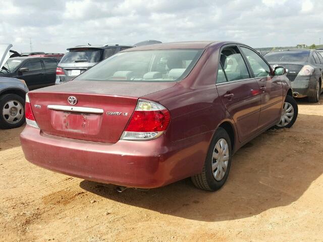 4T1BE32K66U132042 - 2006 TOYOTA CAMRY LE 红色 照片 4