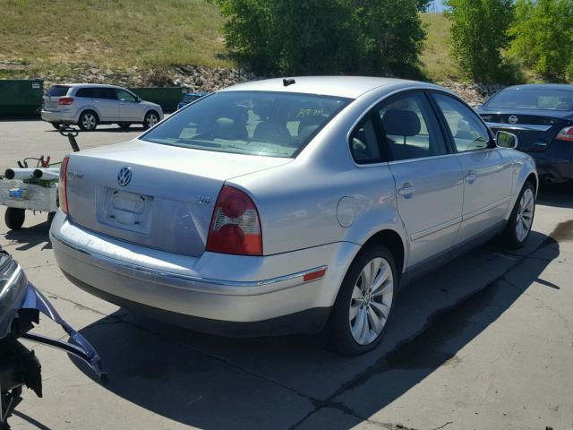 WVWRH63B14P053805 - 2004 VOLKSWAGEN PASSAT GLX SILVER photo 4