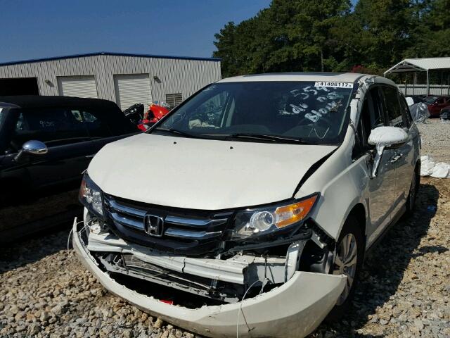 5FNRL5H6XGB035547 - 2016 HONDA ODYSSEY EX WHITE photo 2