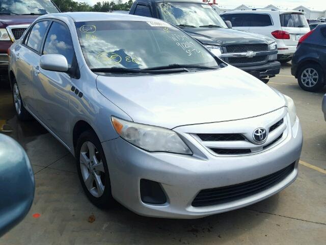 2T1BU4EE2BC538958 - 2011 TOYOTA COROLLA SILVER photo 1