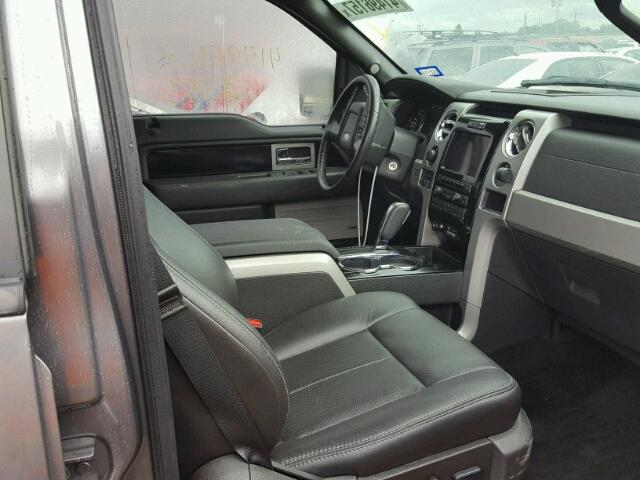 1FTFW1CT9CKD51910 - 2012 FORD F150 SUPER GRAY photo 5