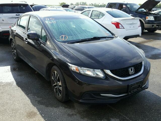 2HGFB2F81DH584814 - 2013 HONDA CIVIC EX შავი ფოტო 1