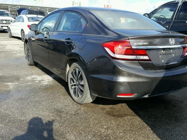 2HGFB2F81DH584814 - 2013 HONDA CIVIC EX შავი ფოტო 3