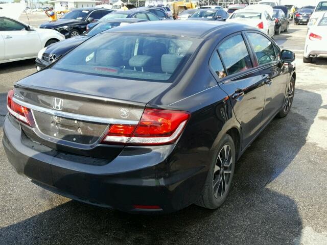 2HGFB2F81DH584814 - 2013 HONDA CIVIC EX შავი ფოტო 4