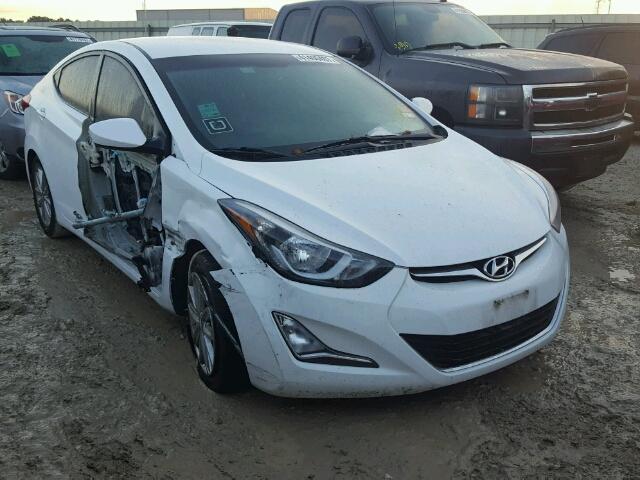 5NPDH4AE2FH569892 - 2015 HYUNDAI ELANTRA SE WHITE photo 1