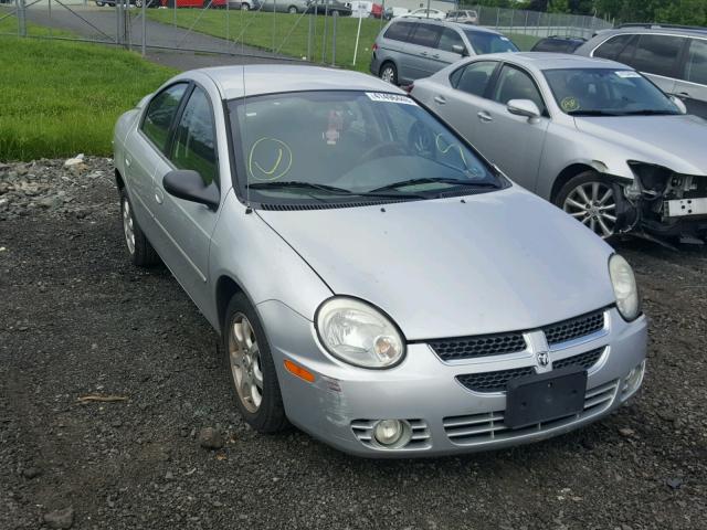 1B3ES56C44D647130 - 2004 DODGE NEON SXT SILVER photo 1