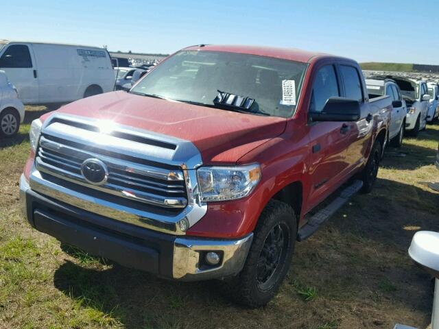 5TFEW5F13HX214789 - 2017 TOYOTA TUNDRA RED photo 2