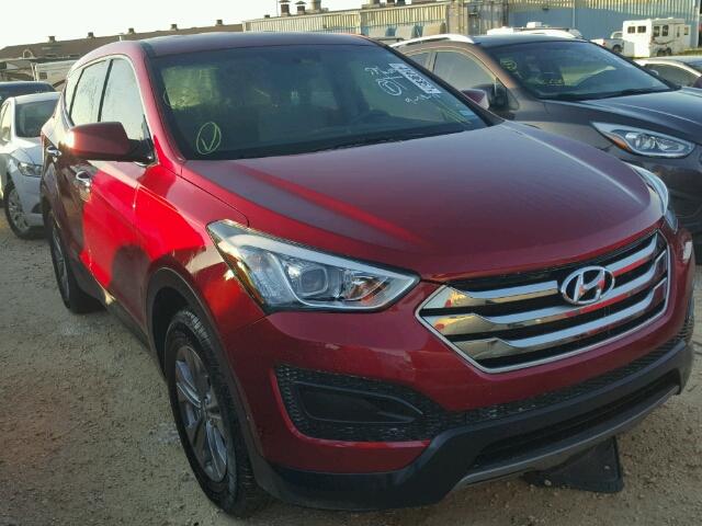5XYZT3LB5GG307858 - 2016 HYUNDAI SANTA FE S RED photo 1