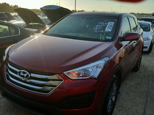 5XYZT3LB5GG307858 - 2016 HYUNDAI SANTA FE S RED photo 2