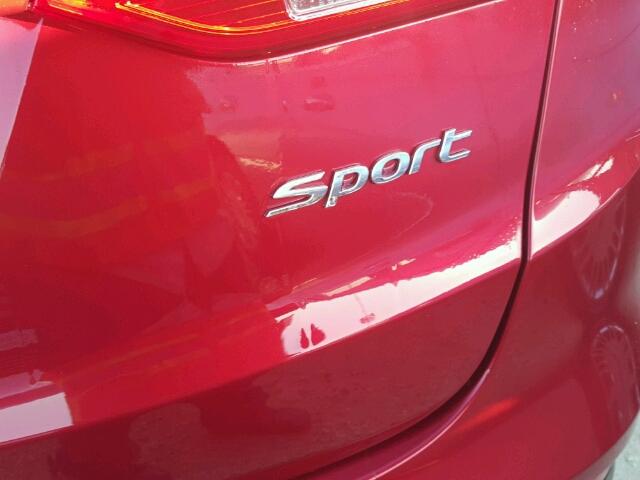5XYZT3LB5GG307858 - 2016 HYUNDAI SANTA FE S RED photo 9