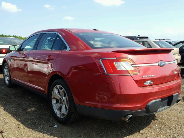 1FAHP2KT3AG121895 - 2010 FORD TAURUS SHO RED photo 3