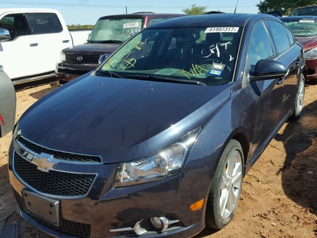 1G1PG5SB5E7425548 - 2014 CHEVROLET CRUZE BLACK photo 2