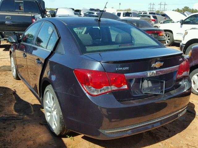 1G1PG5SB5E7425548 - 2014 CHEVROLET CRUZE BLACK photo 3