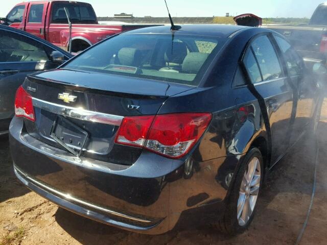 1G1PG5SB5E7425548 - 2014 CHEVROLET CRUZE BLACK photo 4