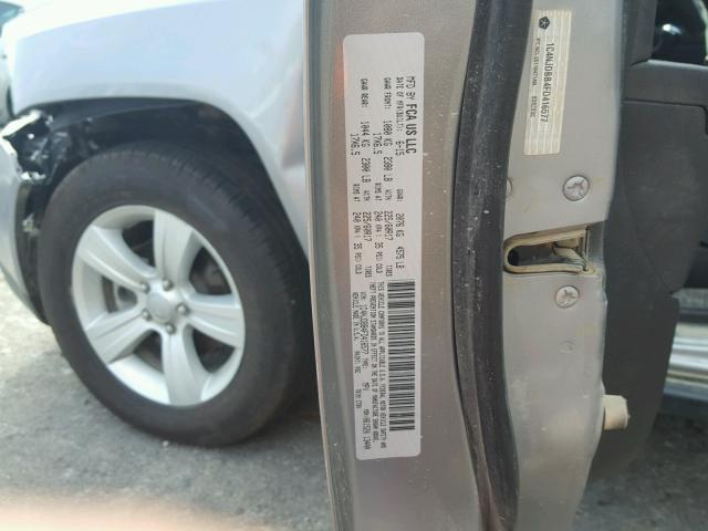 1C4NJDBB4FD416577 - 2015 JEEP COMPASS SP SILVER photo 10