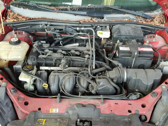 1FAHP36N06W180594 - 2006 FORD FOCUS ZXW RED photo 7