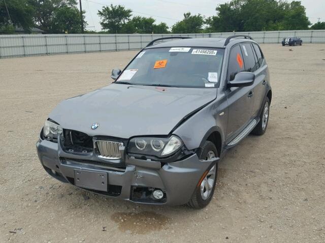 WBXPC9C46AWJ35431 - 2010 BMW X3 XDRIVE3 GRAY photo 2