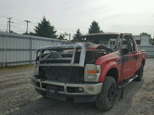 1FTSW21R99EA16861 - 2009 FORD F250 RED photo 2