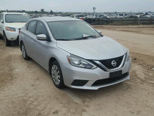 3N1AB7AP6GY296387 - 2016 NISSAN SENTRA SILVER photo 1