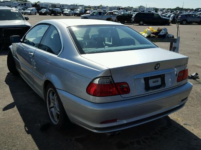 WBABN53451JU30606 - 2001 BMW 330 SILVER photo 3