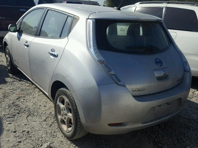 JN1AZ0CP8BT007754 - 2011 NISSAN LEAF SV SILVER photo 3