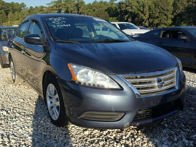 3N1AB7AP5EY322989 - 2014 NISSAN SENTRA S GRAY photo 1