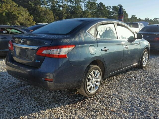 3N1AB7AP5EY322989 - 2014 NISSAN SENTRA S GRAY photo 4