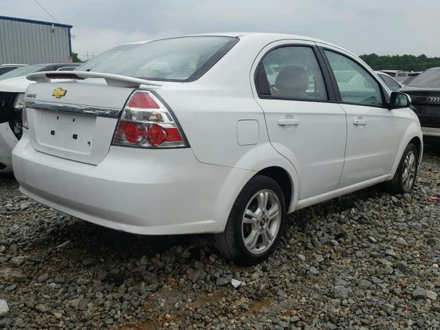 KL1TG5DE8BB247048 - 2011 CHEVROLET AVEO LT WHITE photo 4