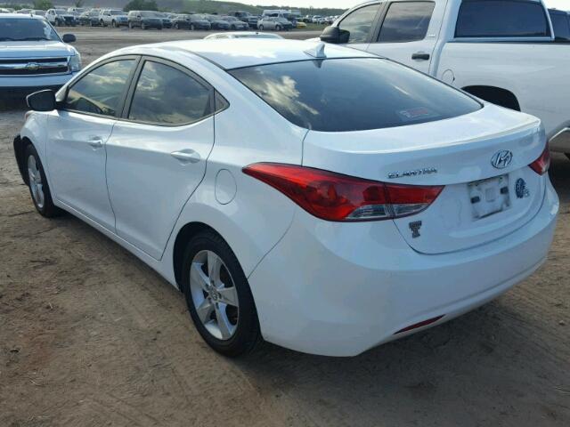 5NPDH4AEXBH059803 - 2011 HYUNDAI ELANTRA WHITE photo 3