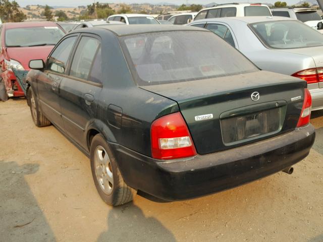 JM1BJ2216Y0197212 - 2000 MAZDA PROTEGE ES GREEN photo 3