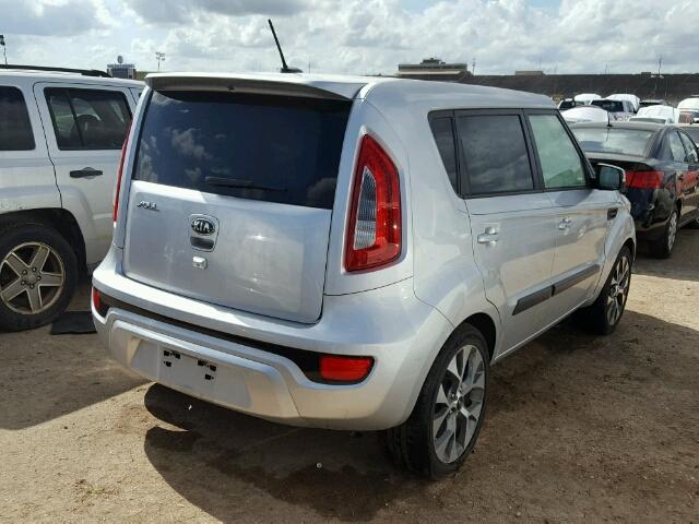 KNDJT2A68D7590598 - 2013 KIA SOUL SILVER photo 4