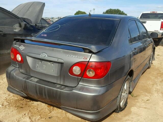 1NXBR32EX8Z998683 - 2008 TOYOTA COROLLA CE GRAY photo 4