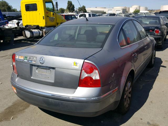 WVWPD63B83P255168 - 2003 VOLKSWAGEN PASSAT GLS SILVER photo 4