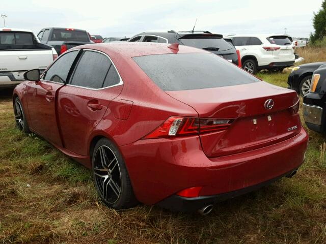 JTHBF1D20E5020993 - 2014 LEXUS IS RED photo 3