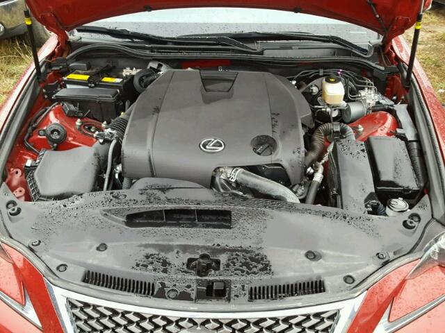 JTHBF1D20E5020993 - 2014 LEXUS IS RED photo 7