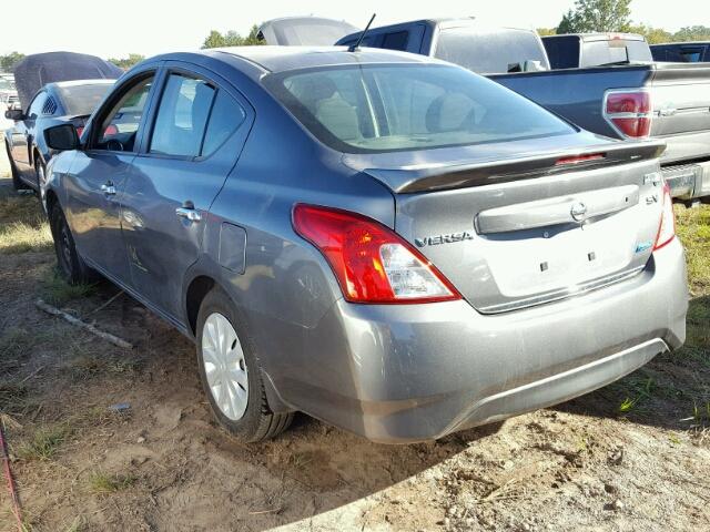 3N1CN7AP0GL894357 - 2016 NISSAN VERSA GRAY photo 3