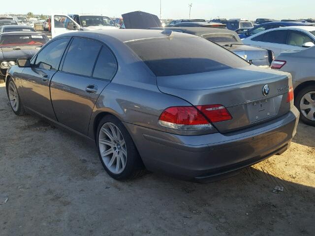 WBAHN83526DT61240 - 2006 BMW 750 GRAY photo 3