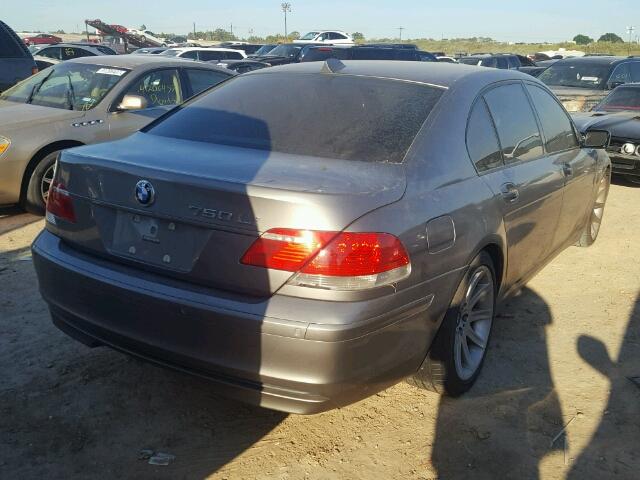 WBAHN83526DT61240 - 2006 BMW 750 GRAY photo 4