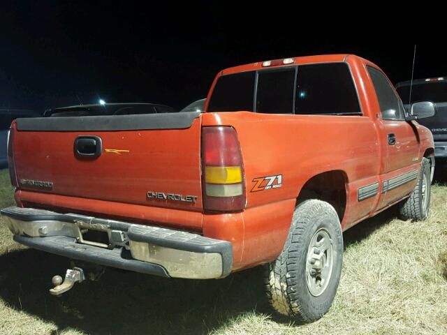 1GCEK14T2YZ352367 - 2000 CHEVROLET SILVERADO RED photo 4