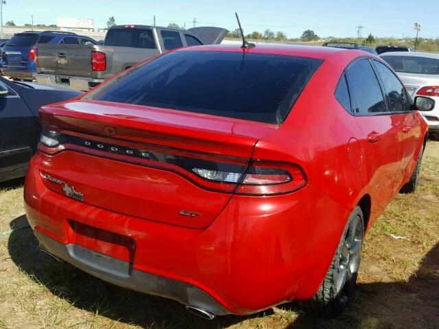 1C3CDFEB8FD307291 - 2015 DODGE DART RED photo 4