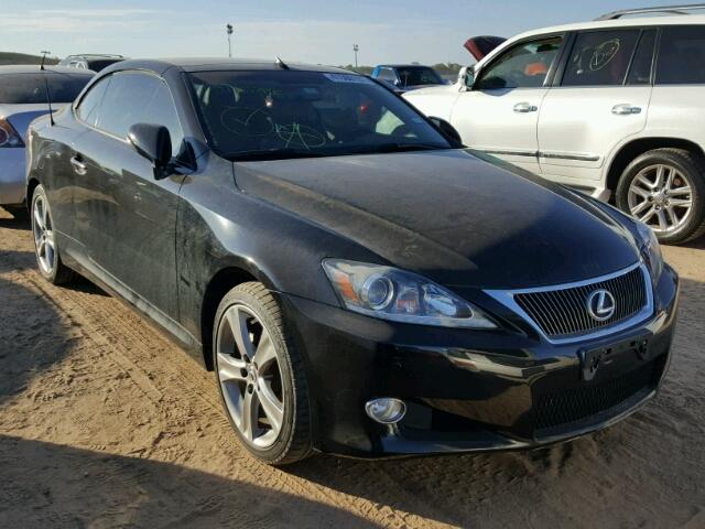 JTHFF2C22C2523142 - 2012 LEXUS IS BLACK photo 1