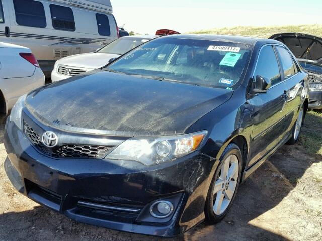 4T1BF1FK3CU015994 - 2012 TOYOTA CAMRY BASE BLACK photo 2
