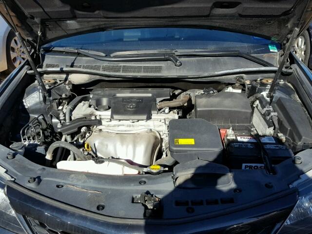 4T1BF1FK3CU015994 - 2012 TOYOTA CAMRY BASE BLACK photo 7