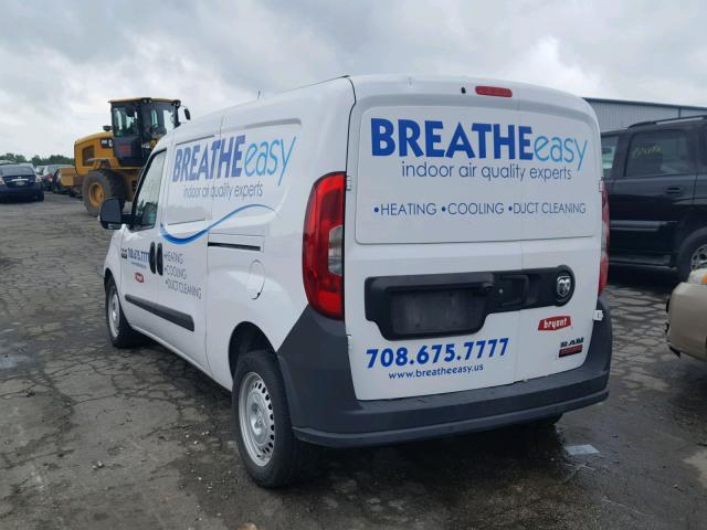 ZFBERFAT4F6A44442 - 2015 RAM PROMASTER WHITE photo 3