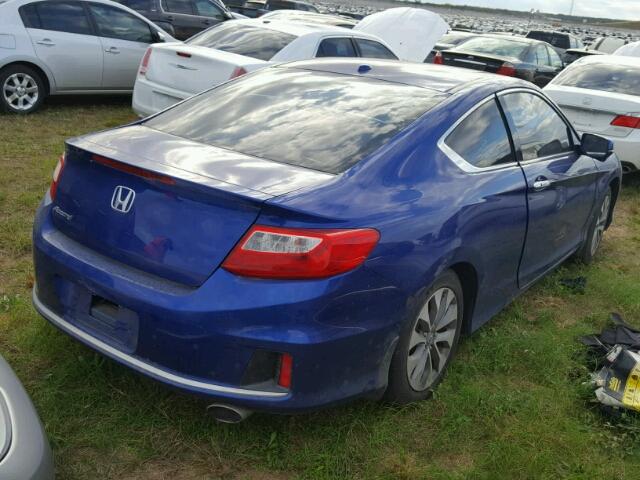 1HGCT1B87FA000837 - 2015 HONDA ACCORD BLUE photo 4