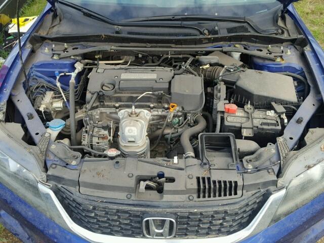 1HGCT1B87FA000837 - 2015 HONDA ACCORD BLUE photo 7