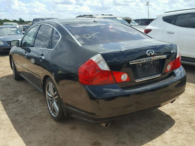 JNKBY01E27M404172 - 2007 INFINITI M45 BLACK photo 3