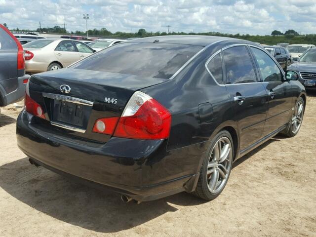 JNKBY01E27M404172 - 2007 INFINITI M45 BLACK photo 4