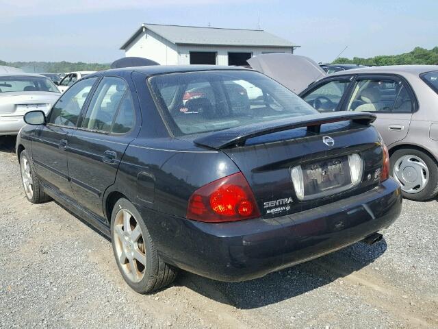 3N1AB51DX4L732936 - 2004 NISSAN SENTRA SE- BLACK photo 3